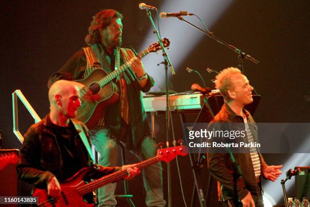 Guy Erez, Alan Parsons and Jeff Kollman of The Alan Parsons Project perform on day 8 of the 2019 Montreal Jazz Festival on July 04, 2019 in Montreal,...