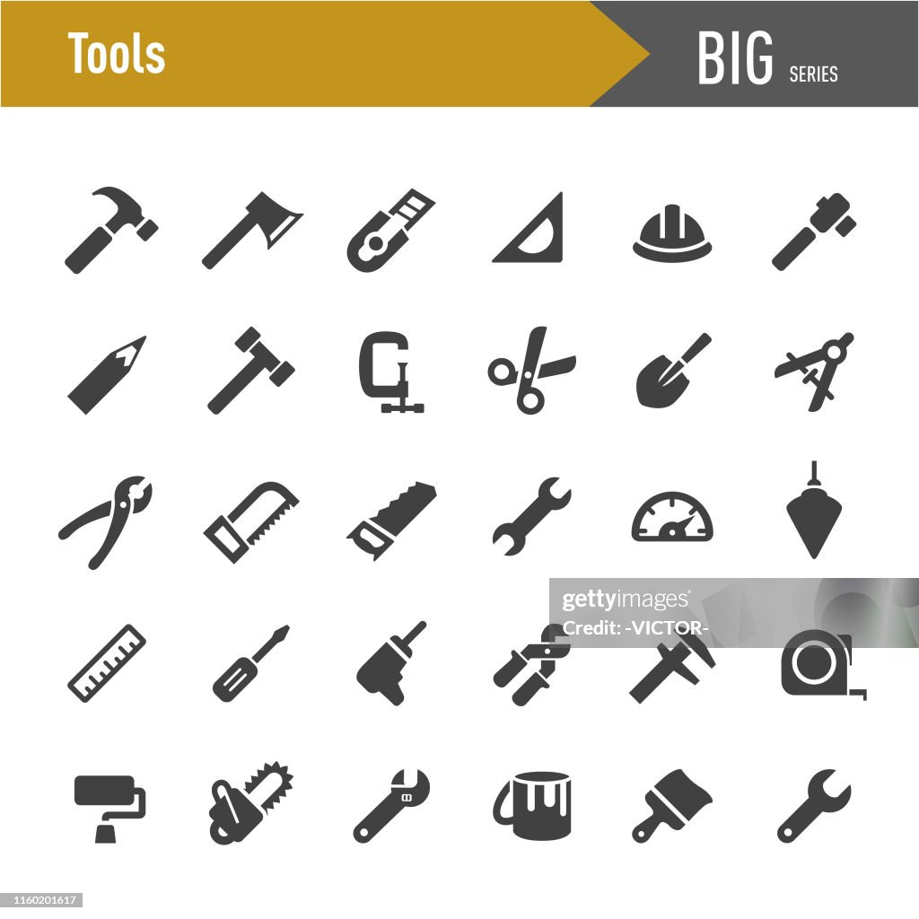 Tools iconen-grote series