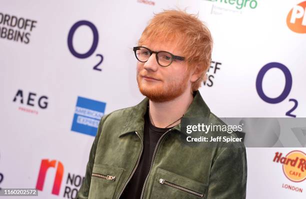 Ed Sheeran attends the Nordoff Robbins O2 Silver Clef Awards 2019 at the Grosvenor House on July 05, 2019 in London, England.