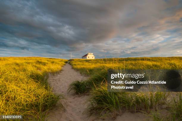 race point beach near coast guard station - eastern usa stock pictures, royalty-free photos & images