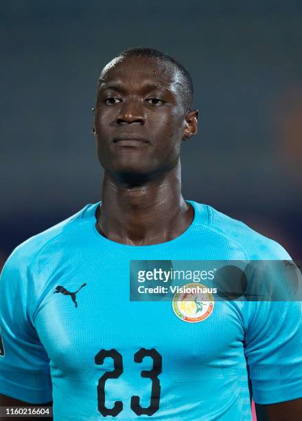 Alfred Gomis of Senegal during the 2019 Africa Cup of Nations Group C match between Kenya and Senegal at 30th June Stadium on July 1, 2019 in Cairo,...