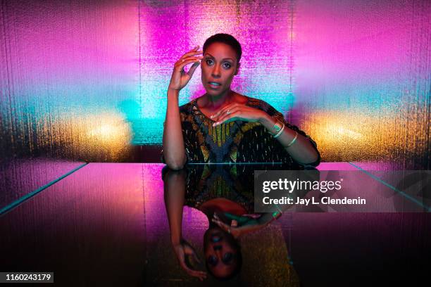Actress Christine Adams of 'Black Lightning' is photographed for Los Angeles Times at Comic-Con International on July 20, 2019 in San Diego,...