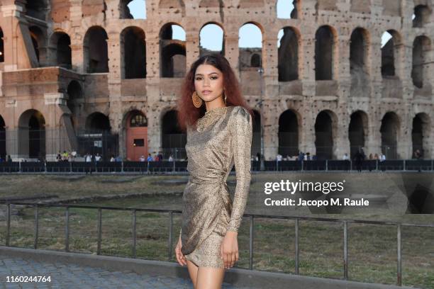 Zendaya attends the Fendi Couture Fall Winter 2019/2020 Dinner on July 04, 2019 in Rome, Italy.