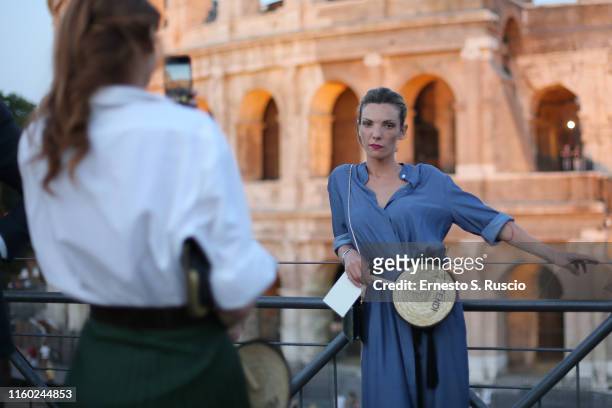 Ginevra Odescalchi attends the Cocktail at Fendi Couture Fall Winter 2019/2020 on July 04, 2019 in Rome, Italy.