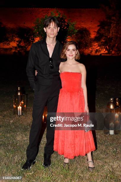 Christian Coppola and Kiernan Shipka attend the Fendi Couture Fall Winter 2019/2020 Dinner on July 04, 2019 in Rome, Italy.