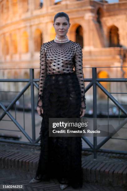 Vittoria Puccini attends the Cocktail at Fendi Couture Fall Winter 2019/2020 on July 04, 2019 in Rome, Italy.