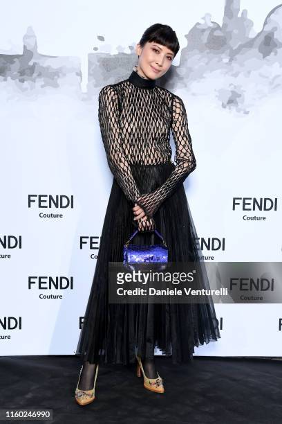 Jeanette Aw attends the Cocktail at Fendi Couture Fall Winter 2019/2020 on July 04, 2019 in Rome, Italy.