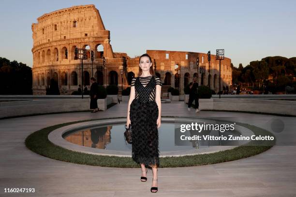 Zoey Deutch attends the Cocktail at Fendi Couture Fall Winter 2019/2020 on July 04, 2019 in Rome, Italy.