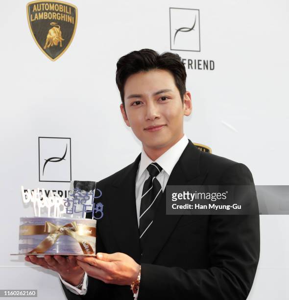South Korean actor Ji Chang-Wook attends the photocall for 'BODYFRIEND X Lamborghini' partnership launch event on July 05, 2019 in Seoul, South Korea.