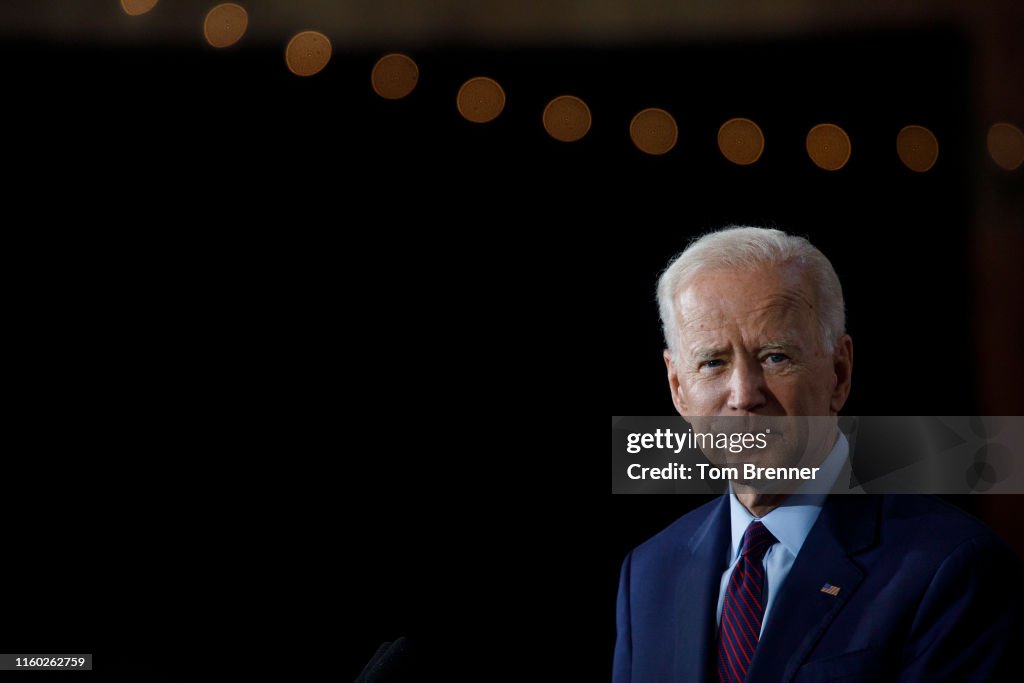 Democratic Presidential Candidate Joe Biden Speaks On White Nationalism In Iowa