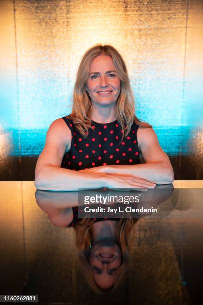 Actress Elisabeth Shue of 'The Boys' are photographed for Los Angeles Times at Comic-Con International on July 20, 2019 in San Diego, California....