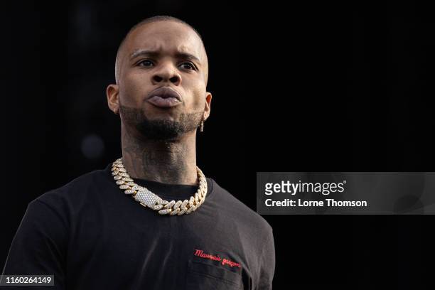 Tory Lanez performs on stage during Wireless Festival 2019 on July 05, 2019 in London, England.