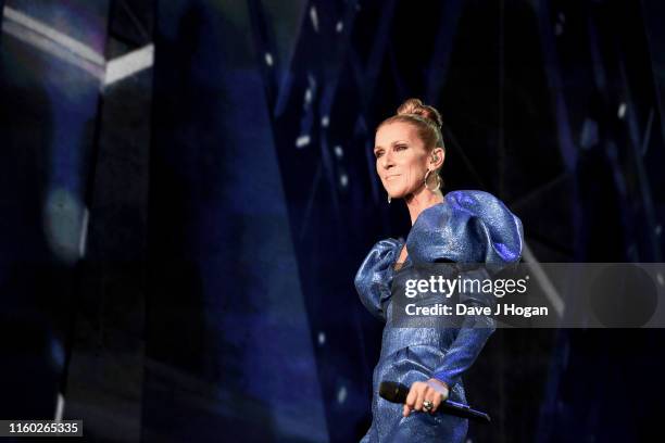 Celine Dion performs during Barclaycard Presents British Summer Time Hyde Park at Hyde Park on July 05, 2019 in London, England.