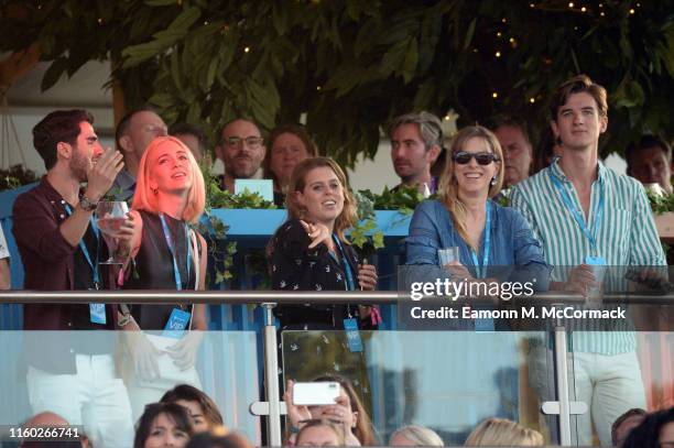 Sabine Getty , Princess Beatrice of York attends Barclaycard Exclusive area at Barclaycard presents British Summer Time Hyde Park on July 05, 2019 in...