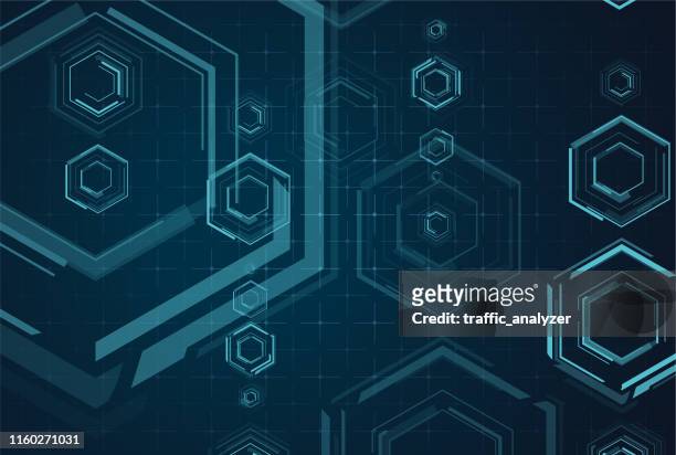 hud - technical background - hud graphical user interface stock illustrations