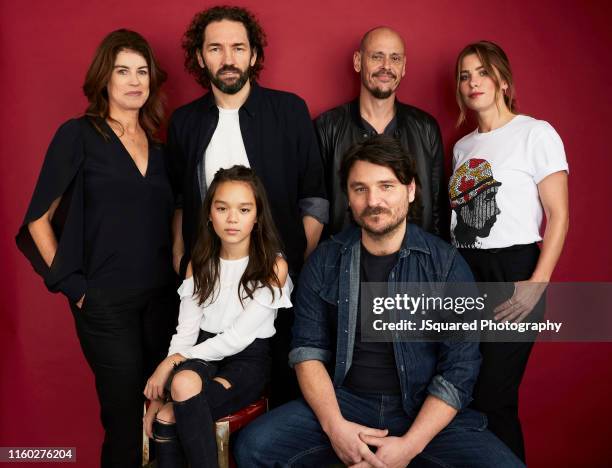 Producer Michele Bennett, director Nash Edgerton, actor Chika Yasumura, actor/writer Scott Ryan, and actors Justin Rosniak and Brooke Satchwell of...