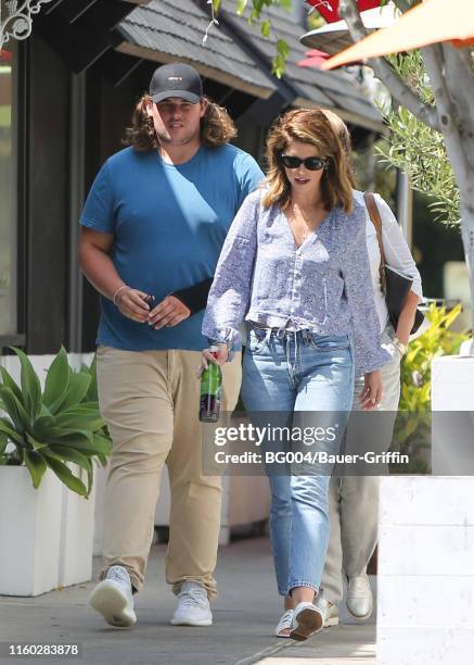 Katherine Schwarzenegger and her brother, Christopher are seen on August 07, 2019 in Los Angeles, California.