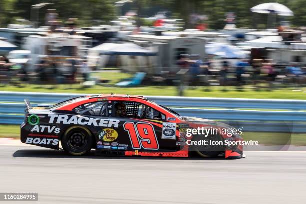 Joe Gibbs Racing driver Martin Truex Jr races through turn 6 during the Monster Energy NASCAR Cup Series, GoBowling at The Glen on August 04 at...