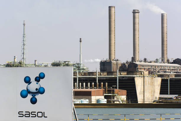 emissions rise from towers at the sasol ltd sasol one site in sasolburg south africa on