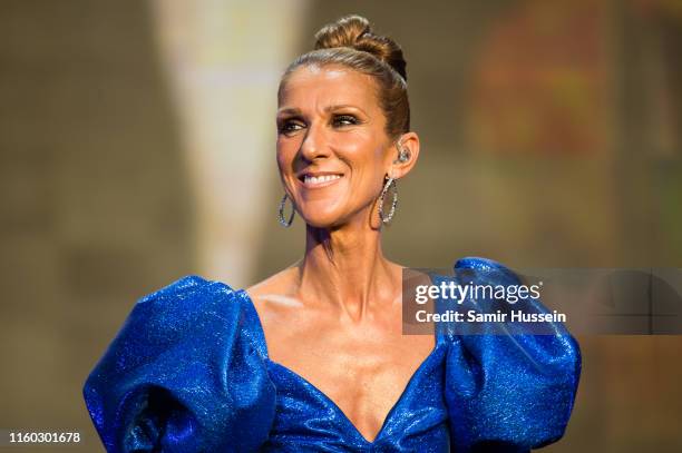 Celine Dion performs live at Barclaycard Presents British Summer Time Hyde Park at Hyde Park on July 05, 2019 in London, England.