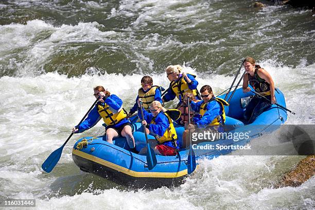 white water rafting in colorado - rafting stock pictures, royalty-free photos & images