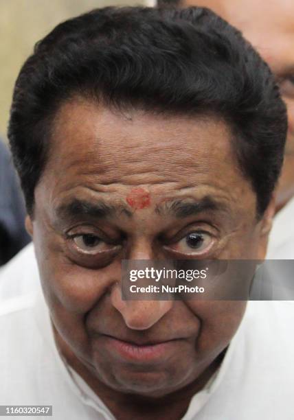 Chief Minister of Madhya Pradesh, Kamal Nath looks on during an inauguration ceremony in Mumbai, India on 08 August 2019. Nath assumed the office of...