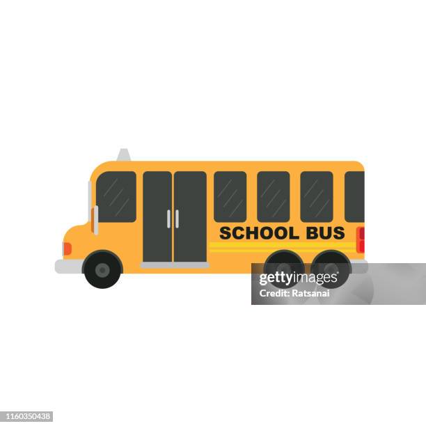school bus - school bus side stock illustrations
