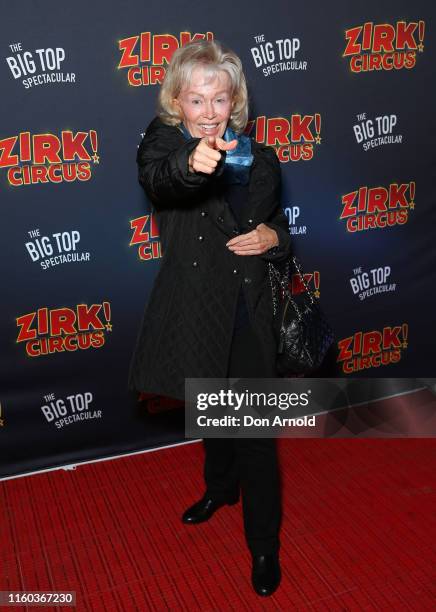 Blanche d'Alpuget attends ZIRK! Circus Sydney Opening Night on July 06, 2019 in Sydney, Australia.