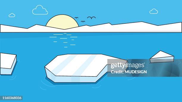 global warming - bear standing stock illustrations