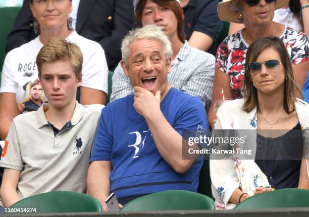 John Bercow attends day six of the Wimbledon Tennis Championships at All England Lawn Tennis and Croquet Club on July 06, 2019 in London, England.