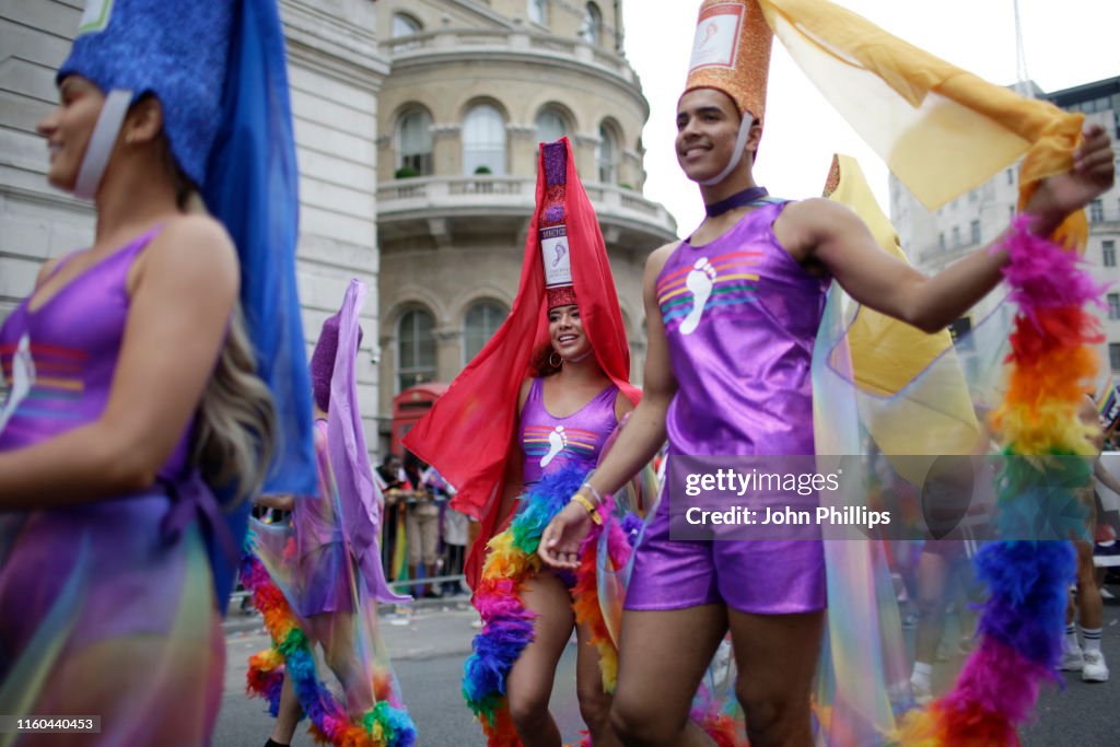 Pride In London Parade 2019 - Barefoot Wine Float