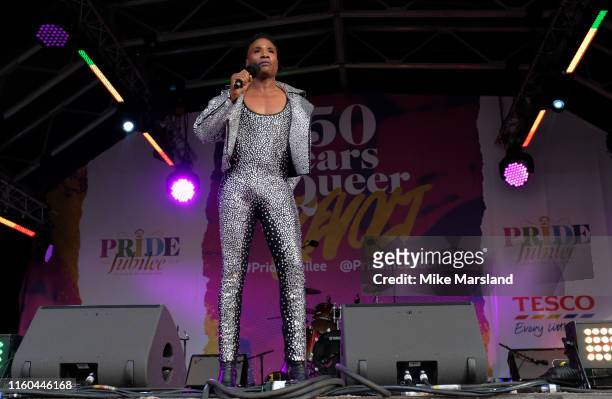 Billy Porter on stage during Pride in London 2019 at Trafalgar Square on July 06, 2019 in London, England.