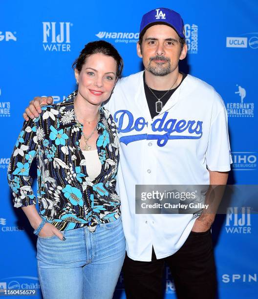 Kimberly Williams-Paisley and Brad Paisley attend FIJI Water, Official Water of Clayton Kershaw's 7th Annual Ping Pong 4 Purpose Fundraiser at Dodger...