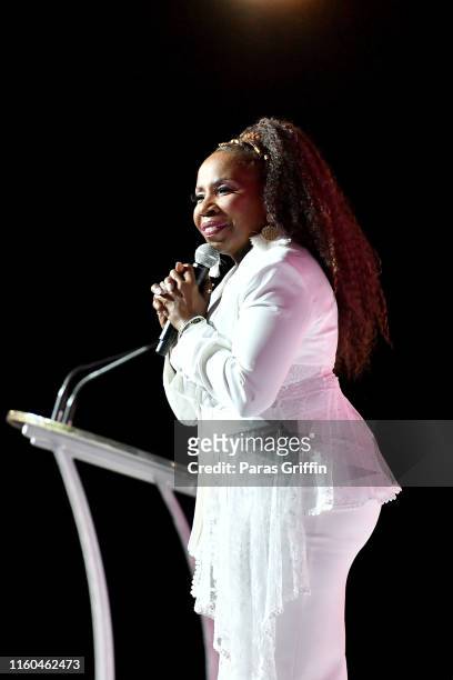 Iyanla Vanzant speaks onstage at 2019 ESSENCE Festival Presented By Coca-Cola at Ernest N. Morial Convention Center on July 06, 2019 in New Orleans,...