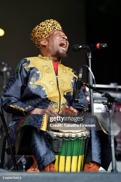 Jimmy Cliff performs on the main stage on day 2 of Love Supreme Festival at Glynde Place on July 06, 2019 in Lewes, England.