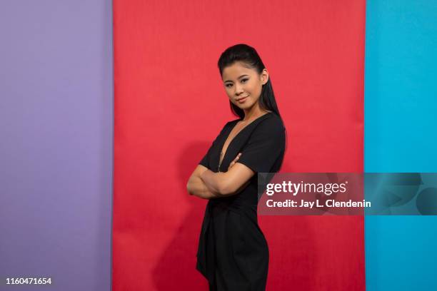 Actress Leah Lewis of 'Nancy Drew' is photographed for Los Angeles Times at Comic-Con International on July 18, 2019 in San Diego, California....