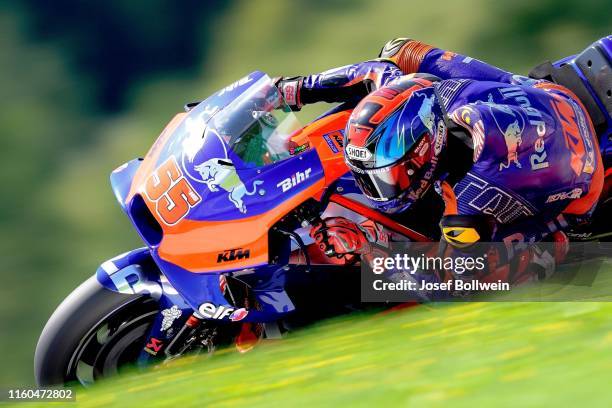 Hafizh Syahrin of Malaysia and Red Bull KTM Tech 3 during the MotoGp of Austria - Free Practice at Red Bull Ring on August 9, 2019 in Spielberg,...