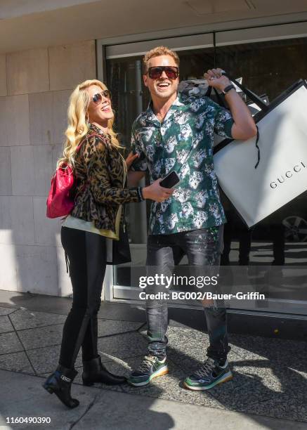 Heidi Montag and Spencer Pratt are seen on August 09, 2019 in Los Angeles, California.