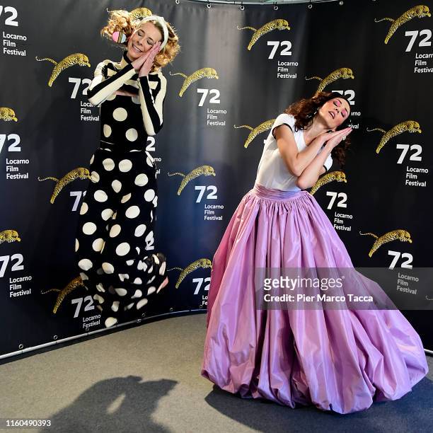 Director/Actress Dawn Luebbe and Director/Actress Jocelyn DeBoer attend the 'Greener Grass' during the 72nd Locarno Film Festival on August 9, 2019...