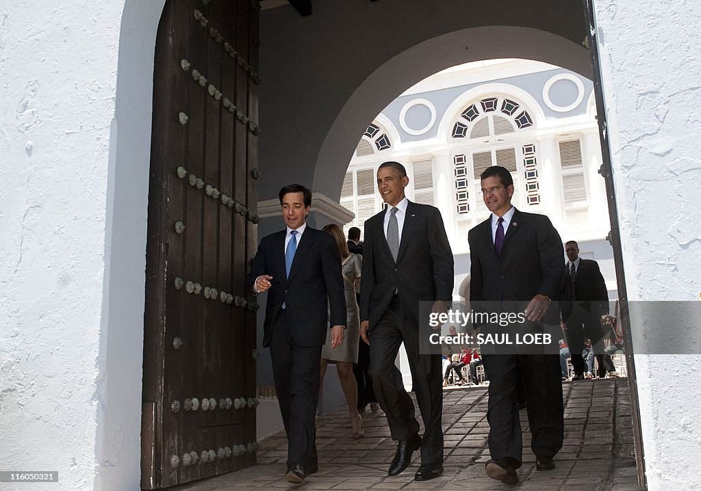 US President Barack Obama tours La Forta