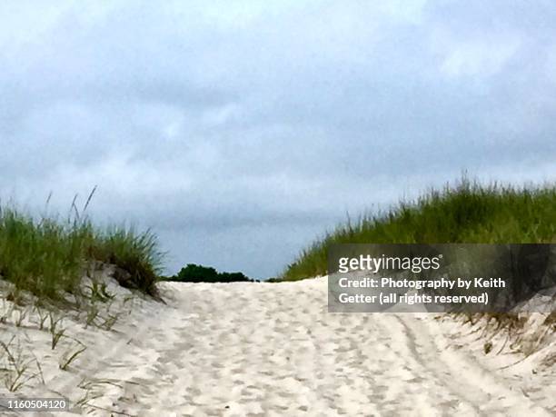 summer day road trip to a sandy ocean beach - jones beach - fotografias e filmes do acervo