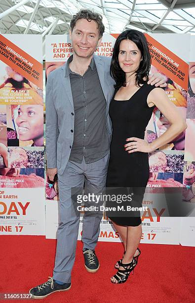 Director Kevin MacDonald and producer Liza Marshall attend the UK Premiere of 'Life in a Day' at Vue Westfield on June 14, 2011 in London, England.