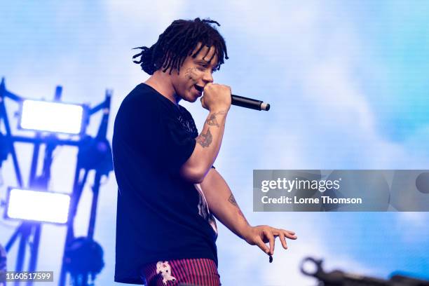 Trippie Redd performs on stage during Wireless Festival 2019 on July 06, 2019 in London, England.