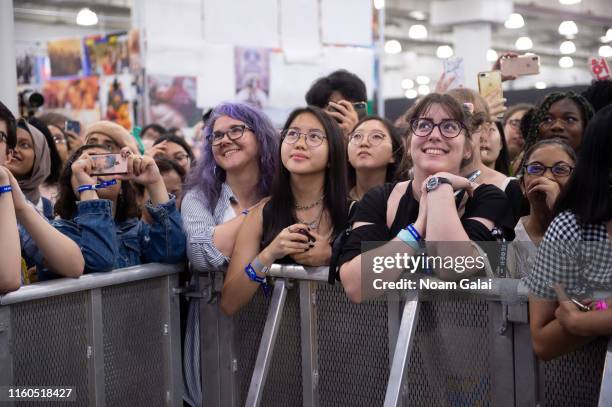 Pop fans attend the 2019 KCon New York on July 06, 2019 in New York City.