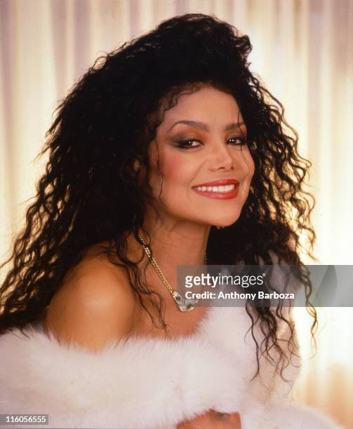Portrait of American pop singer La Toya Jackson, New York, New York, 1990s.