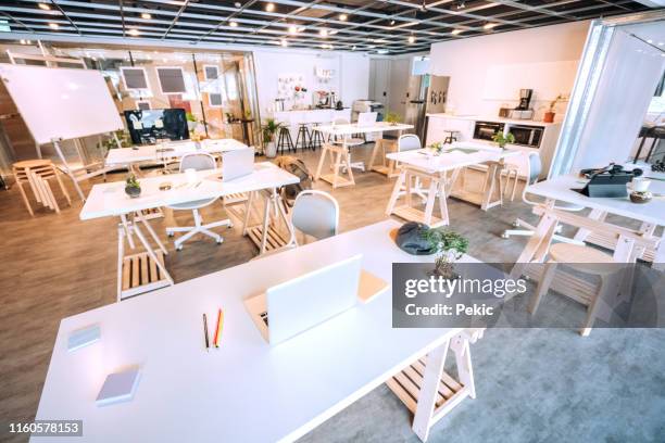 wide co-working space - office supply stock pictures, royalty-free photos & images