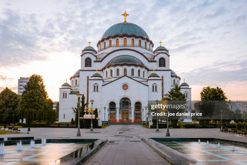 Sunrise, Church of Saint Sava, Belgrade, Serbia