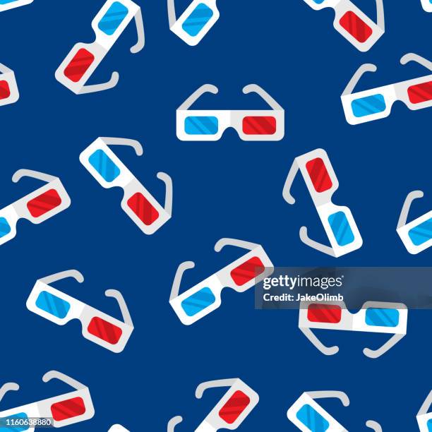 three dimensional glasses pattern 2 - nerd stock illustrations