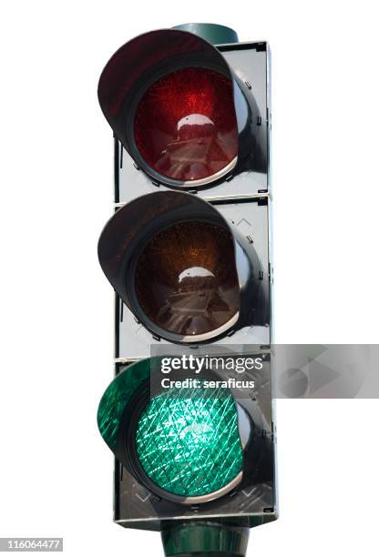 semáforo en verde - stoplight fotografías e imágenes de stock