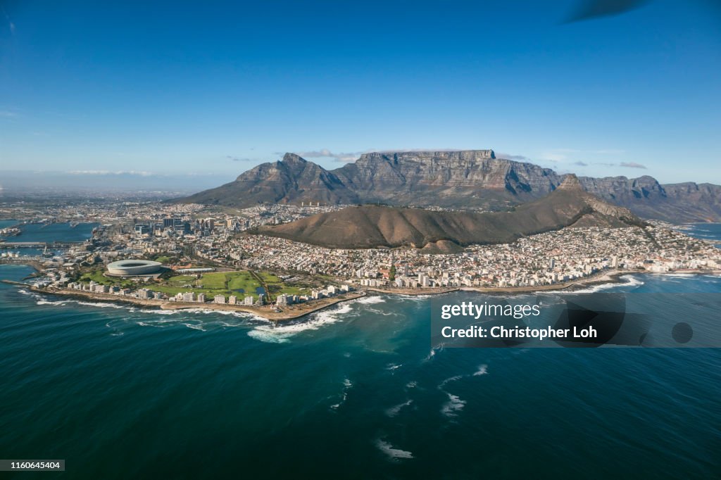 An Aerial view of Cape Town